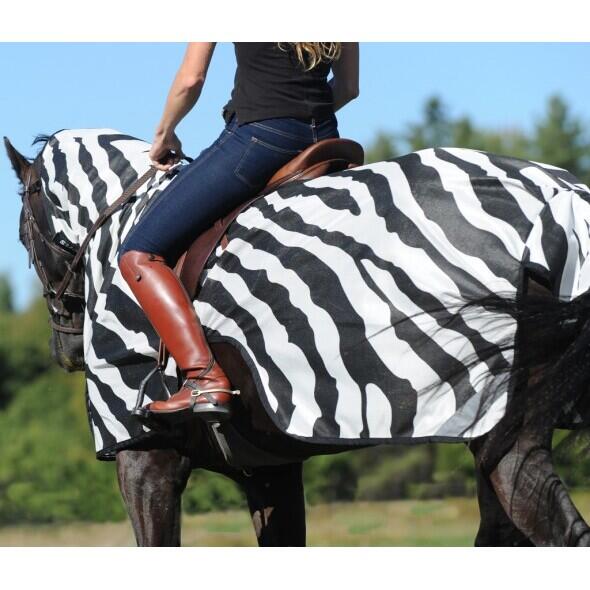 Derka przeciw muchom dla koni Bucas Buzz-Off Riding Zebra 2/3