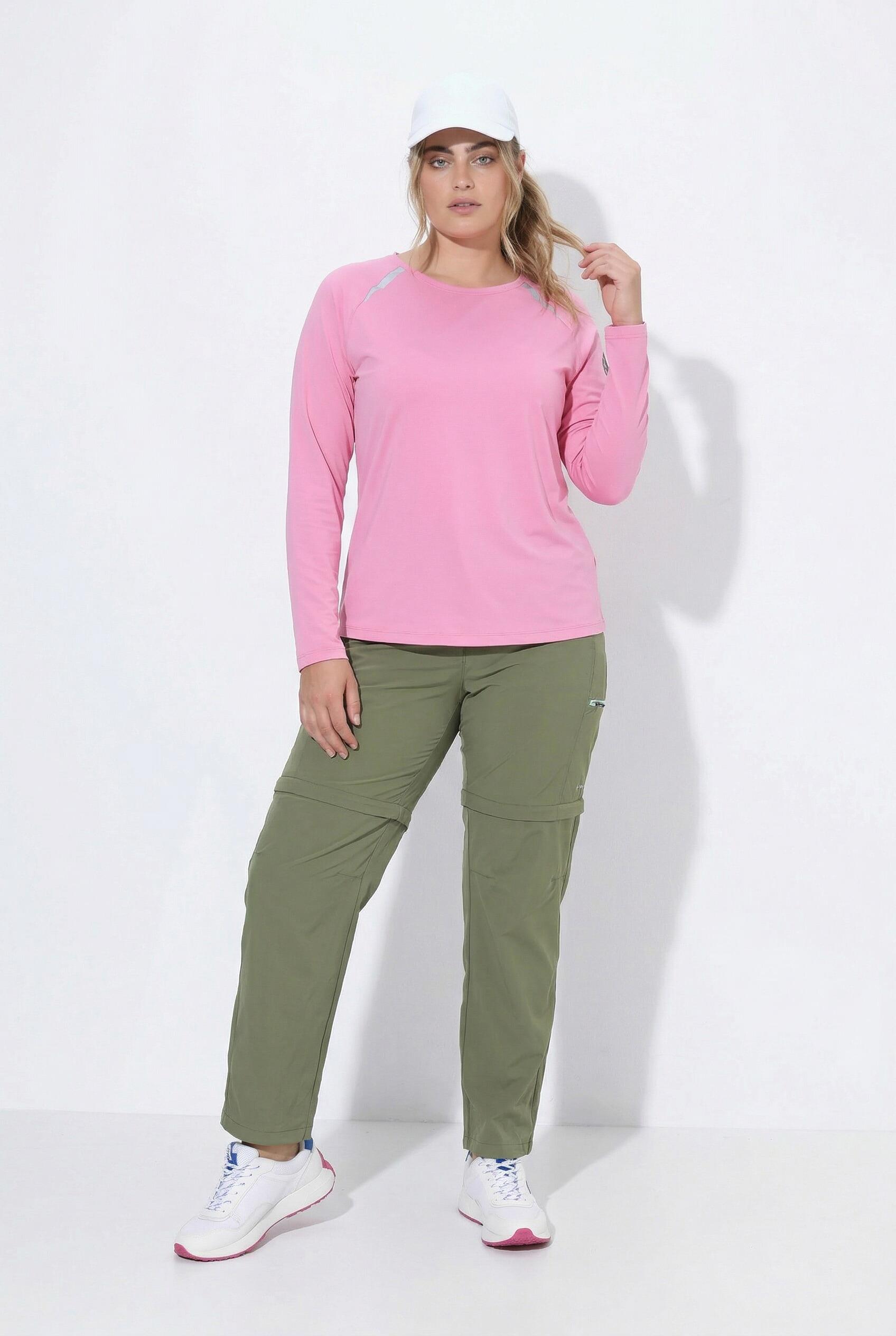 Damen Funktions-Shirt LSF 50+ Rundhals Langarm Daumenloch 6/7
