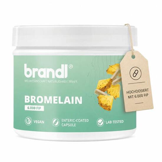 brandl® Bromelain hochdosiert | Enzyme aus der Ananas mit 6.000 F.I.P.