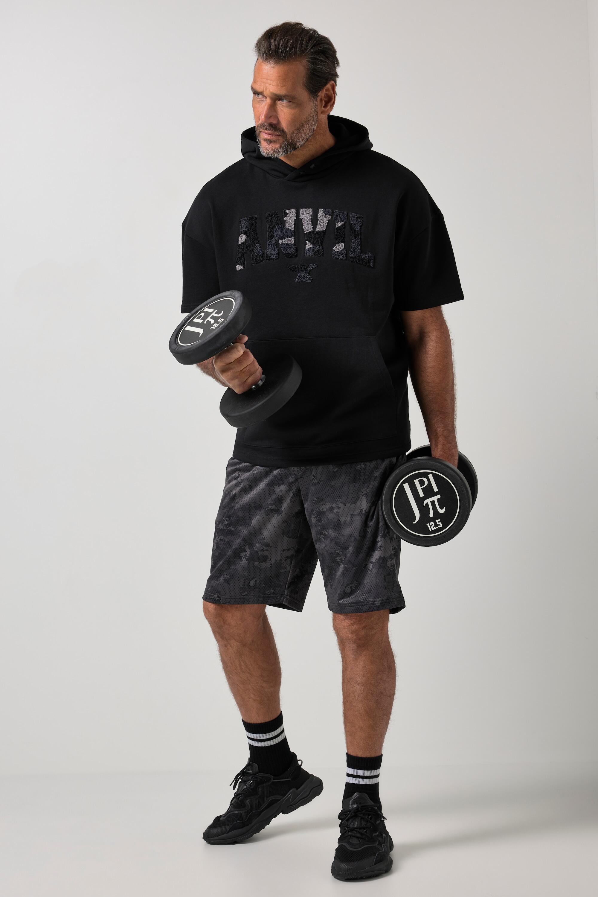 Męska Bluza z kapturem belly fit fitness rękaw 1/2 nadruk do rozm. 7 XL 2/6