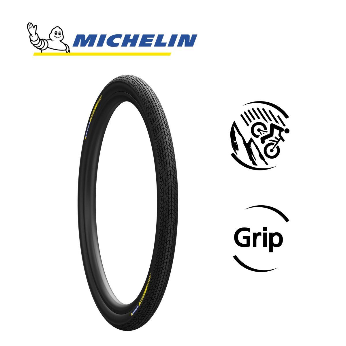 Lot de 2 pneus BMX Race 20x1 3/8 tringles rigides haute adhérence 4/7