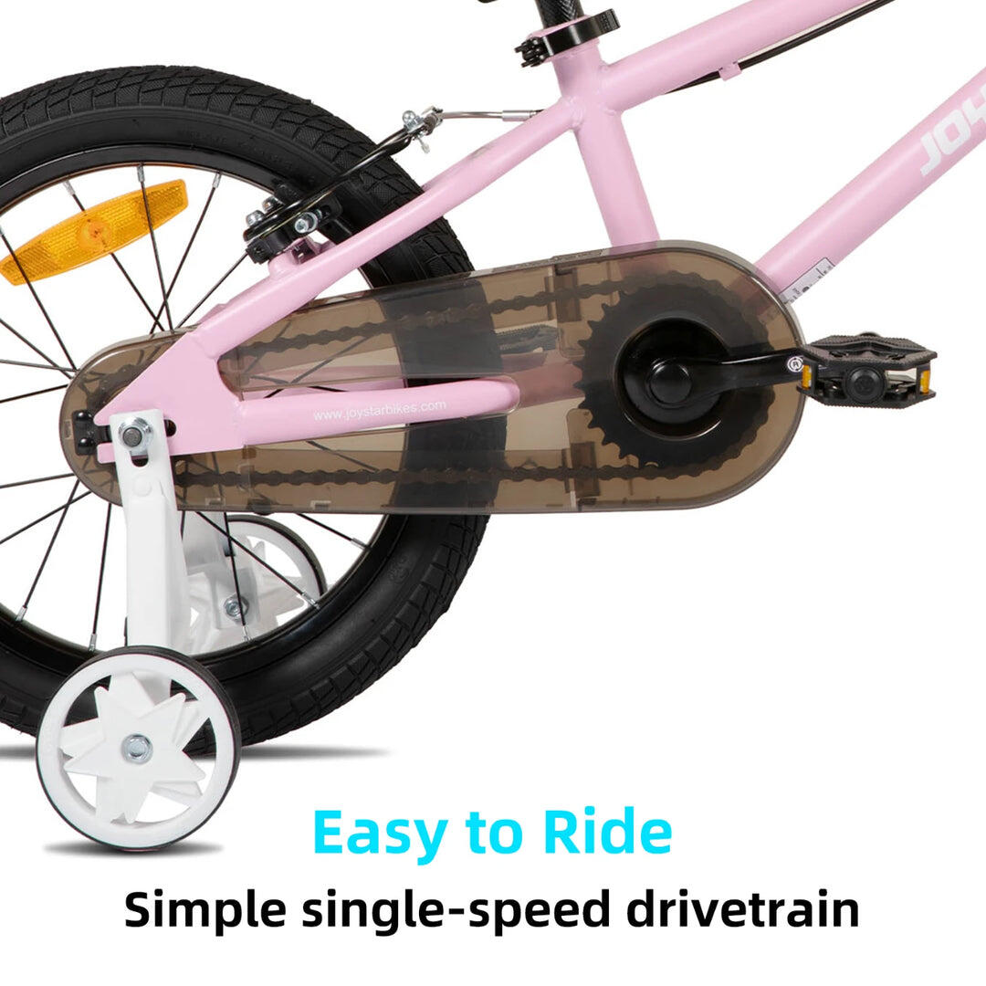 Mädchen BMX Kinderfahrrad 14", Stützräder, 3-5 Jahre 4/6