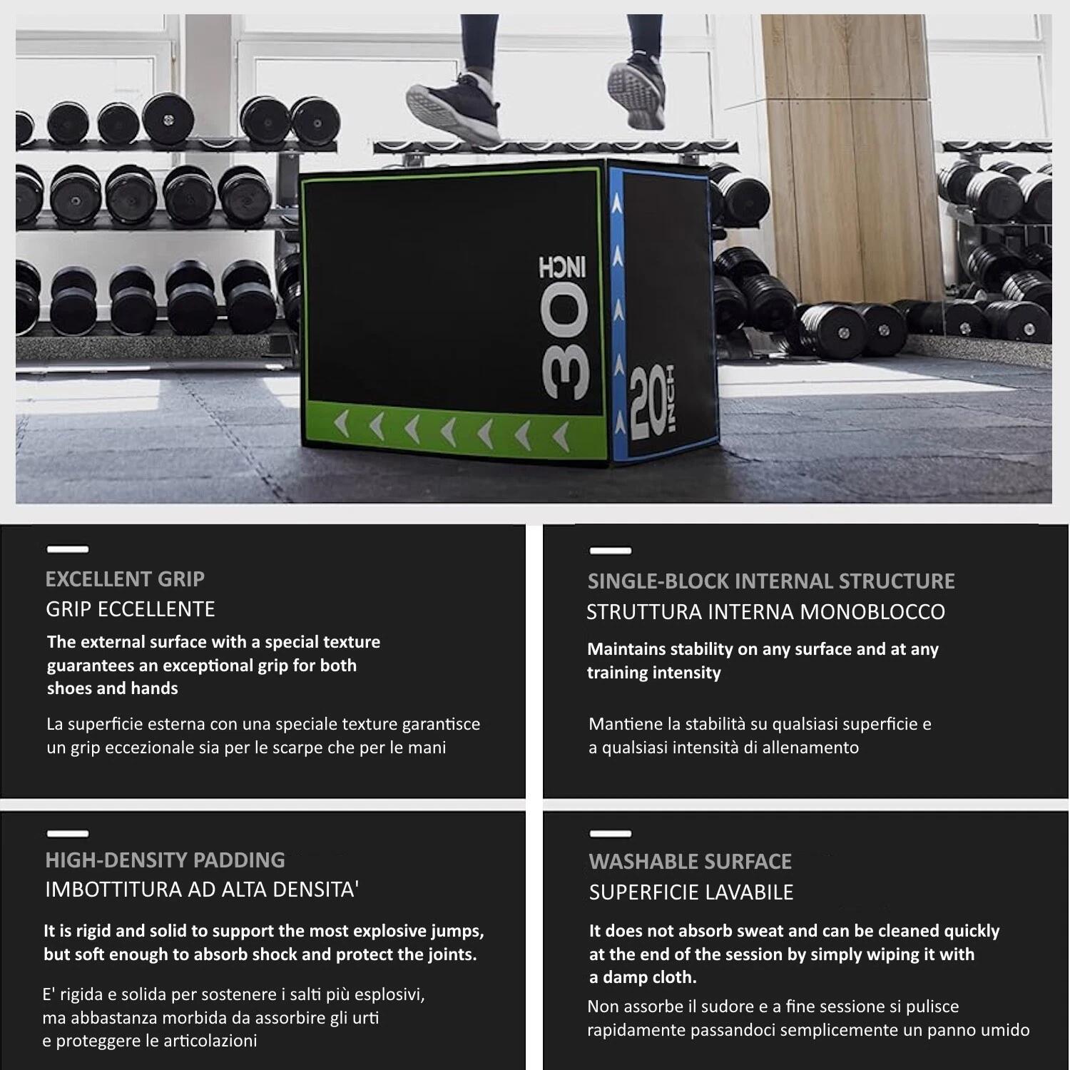 Plyo Box Macia 3 em 1, Caixa Pliométrica para Saltos FF 2/6