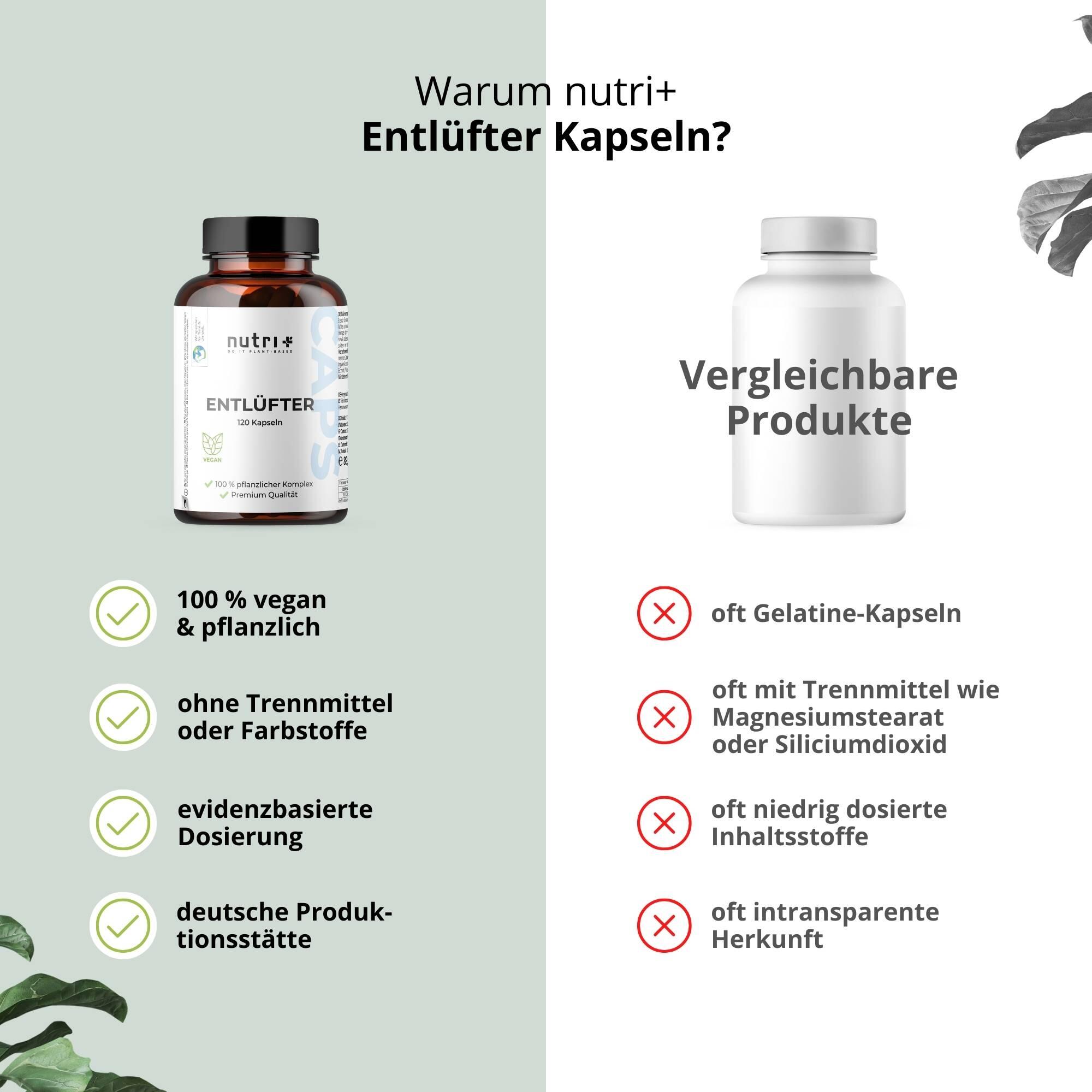 Entlüfter - pflanzliche Magen-Darm-Kapseln - 120 Kapseln 5/5