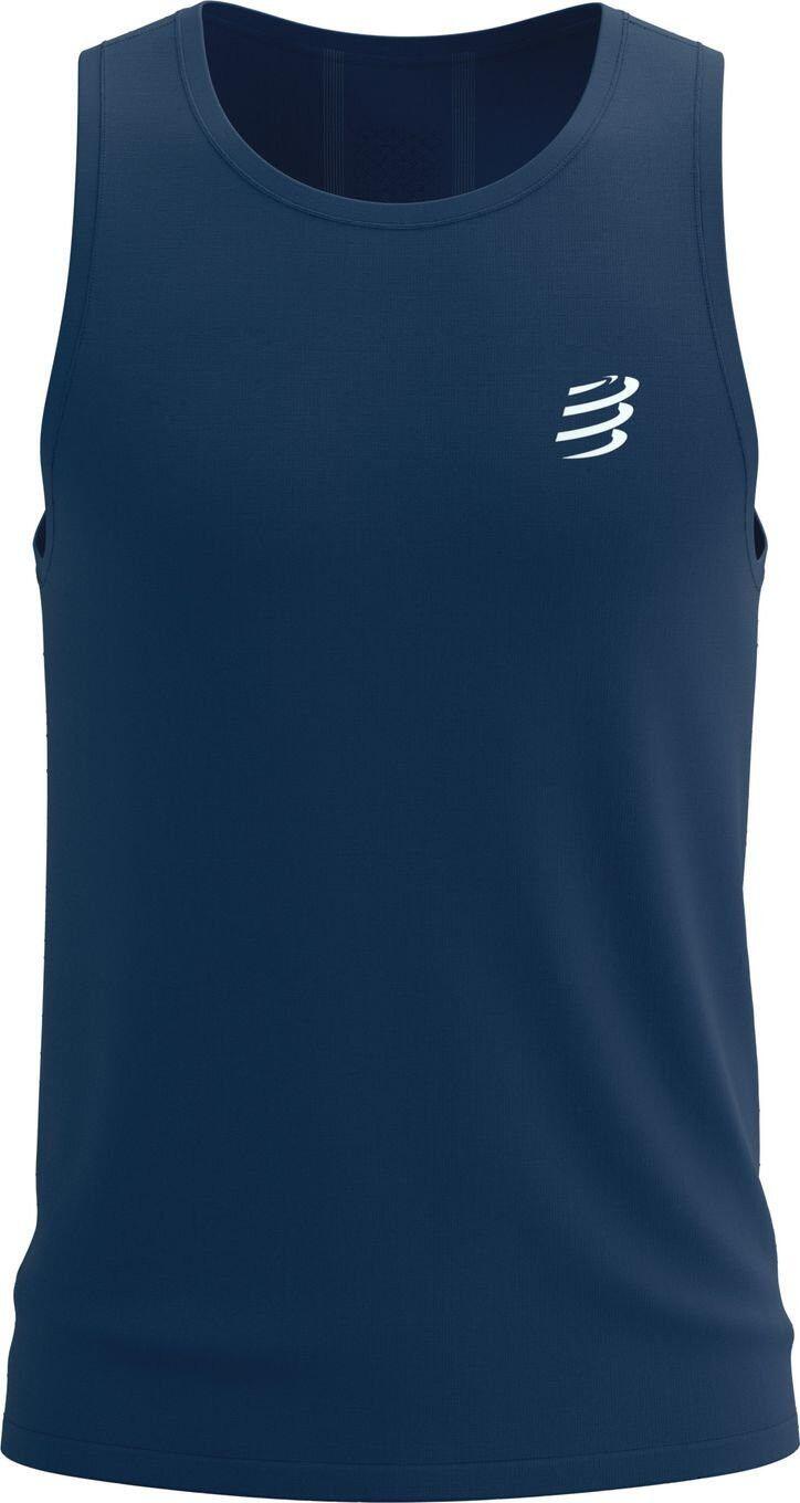 Compressport Performance Singlet Blue Heren tanktop 5/5