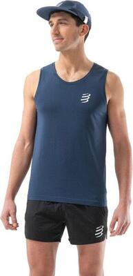 Compressport performance singlet blue heren tanktop