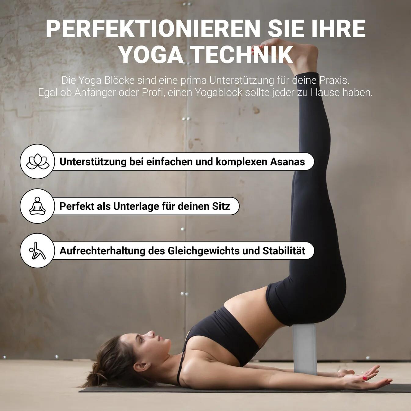 Yoga Block Premium 2er Set 6/7