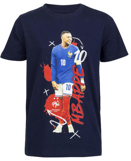 T-shirt enfant FFF - Mbappé - Officiel - Equipe de France de Football