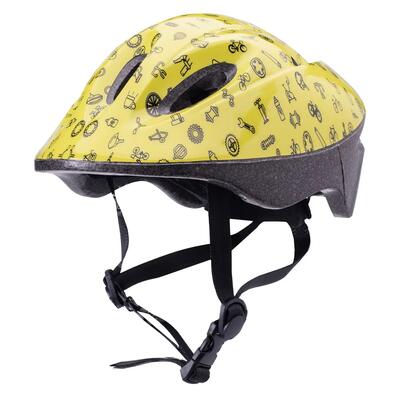 Kinder/kinderfietshelm beinn (groen, zwart)