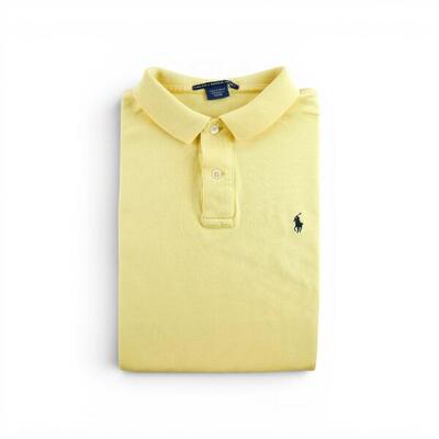 Tweedehands - mouwloze polo dames geel polo ralph lauren - goede staat