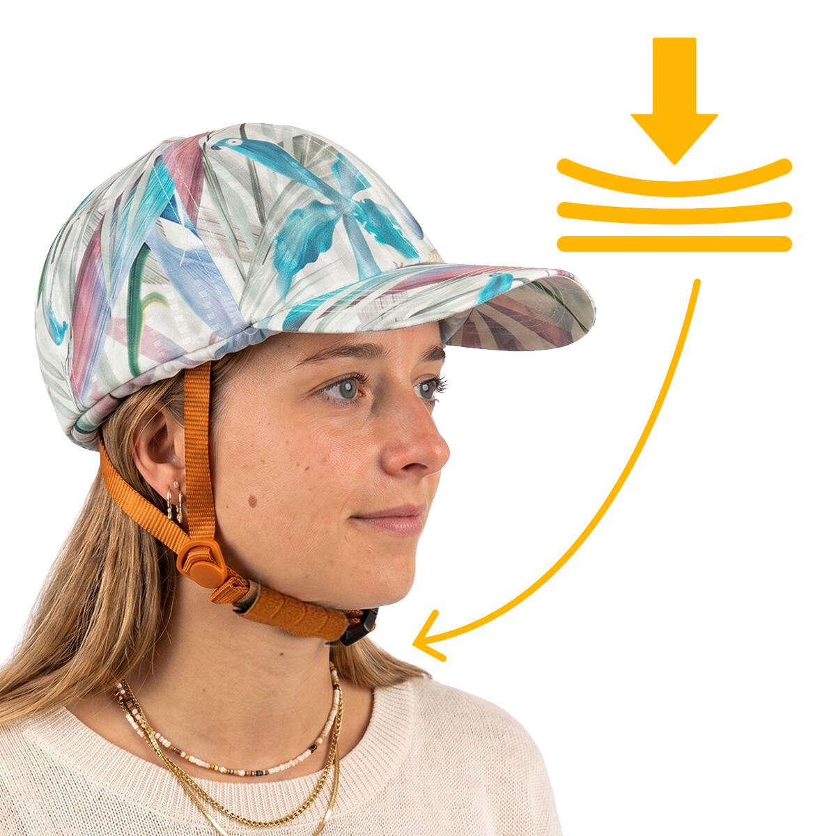 Fietshelm Vizorz SwitchCap - Green Flower cap 5/7