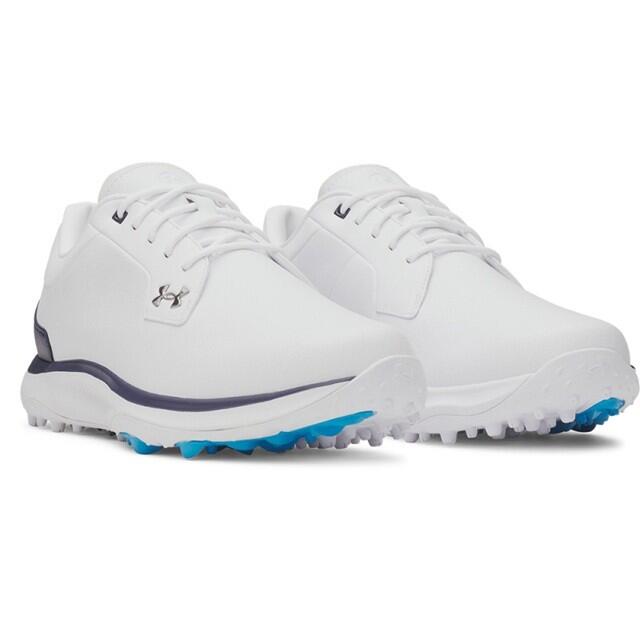 Zapatos Golf Under Armour Drive Glide Sl Hombre Blanco Y Azul Marino 5/5