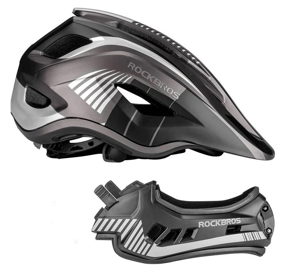 Kask dziecięcy z odpinaną osłoną podbródka FULL FACE off-road Rockbros 3/7
