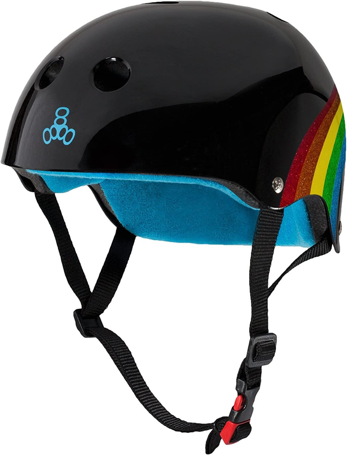 TRIPLE EIGHT Casque Sweatsaver Rainbow Noir- Taille S 1/5