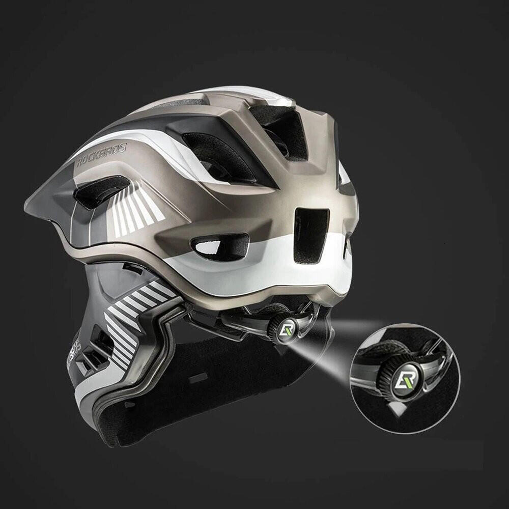 Kask dziecięcy z odpinaną osłoną podbródka FULL FACE off-road Rockbros 6/7