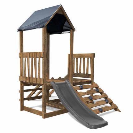 Aire de jeux en bois premier âge avec toboggan ATHENES