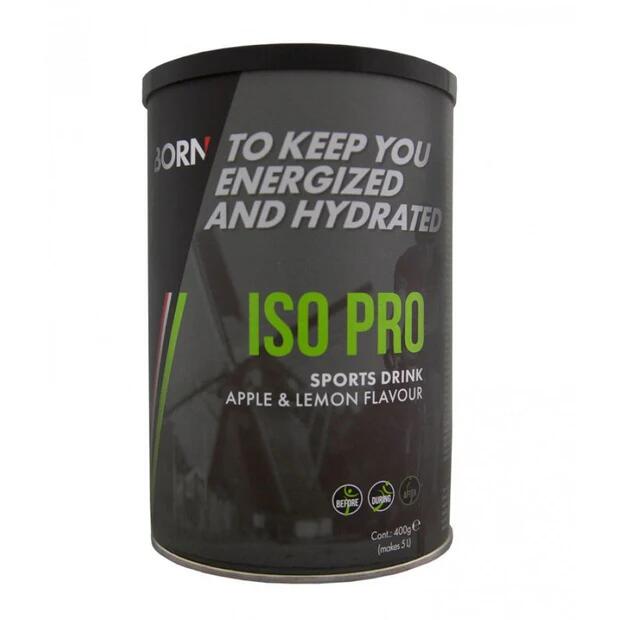 Iso Pro Sportsdrink Apple/Lemon Born - 400g + Gratis Bidon 2/2