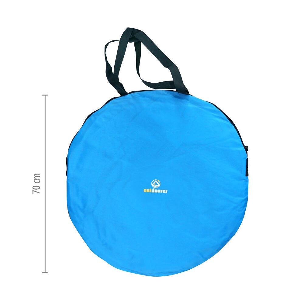 Pop Up Strandmuschel Zack Premium - Strandzelt, 3 Fenster,
Sandheringe, UV 80 3/7