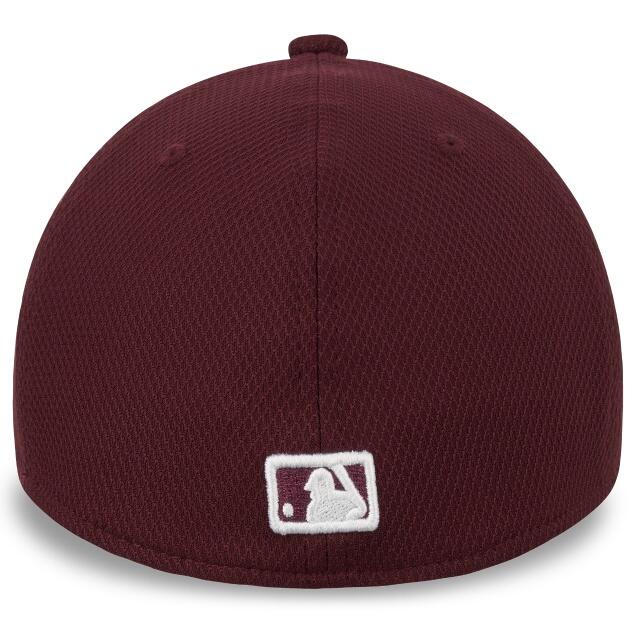 Férfi baseball sapka, New Era 39THIRTY New York Yankees MLB Cap, burgundia