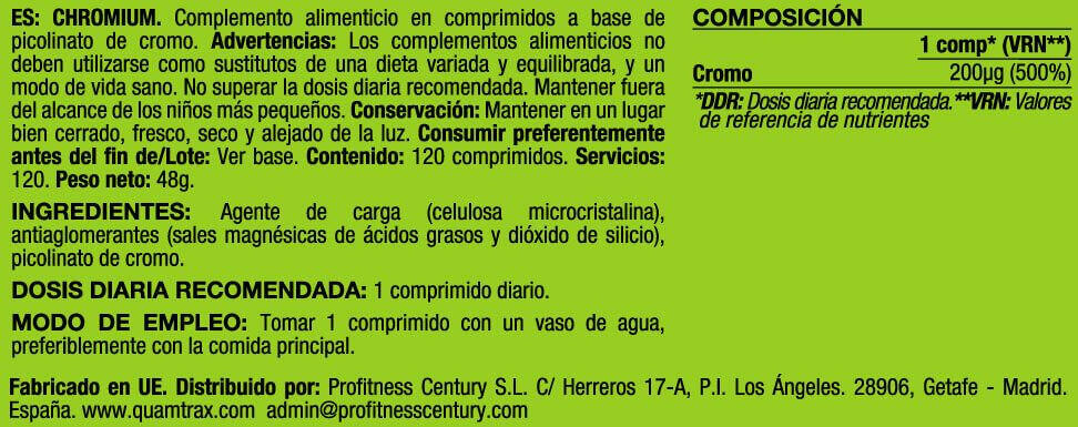 Cromo - 120 compresse Quamtrax 2/2