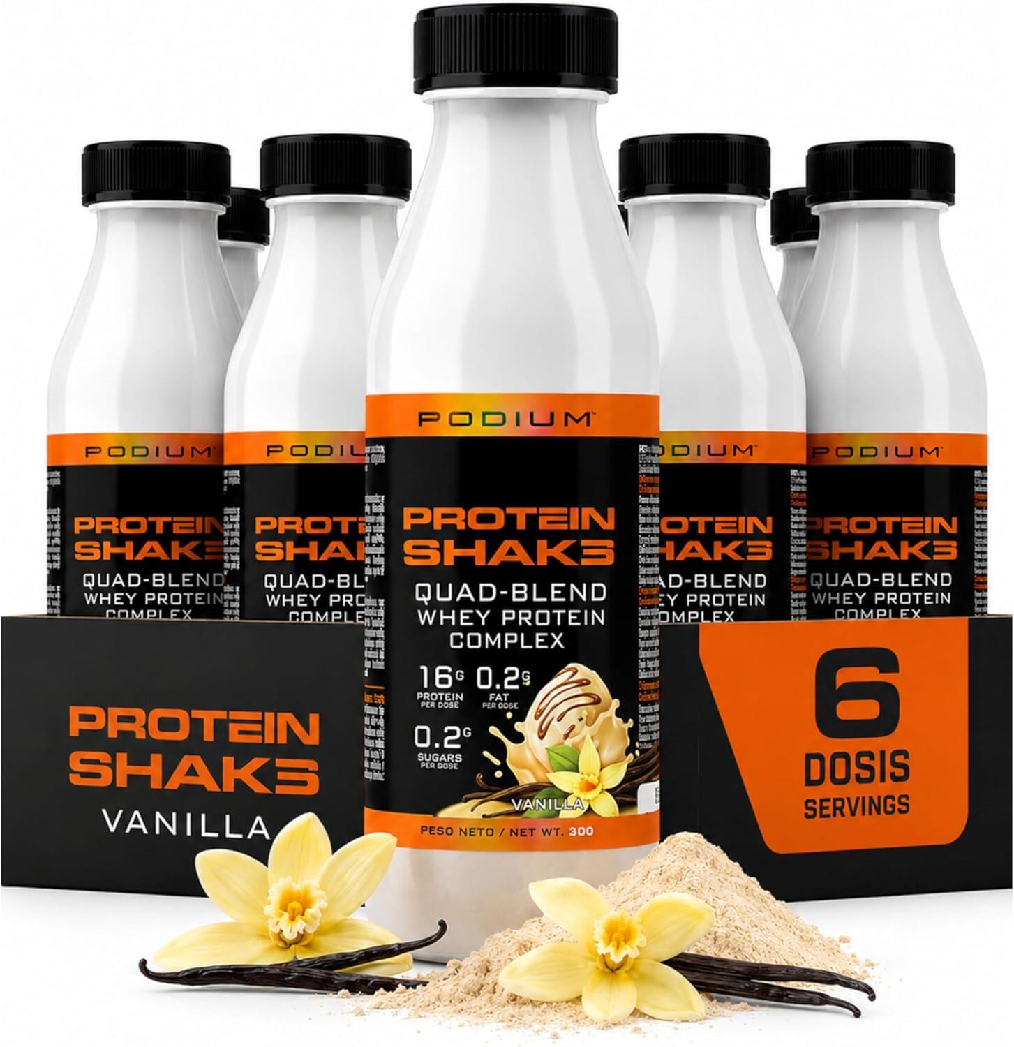 PACK 6 PROTEIN SHAKE COMPLEX VANILLE(6 doses individuelles 30g bouteille 330 ml) 1/2