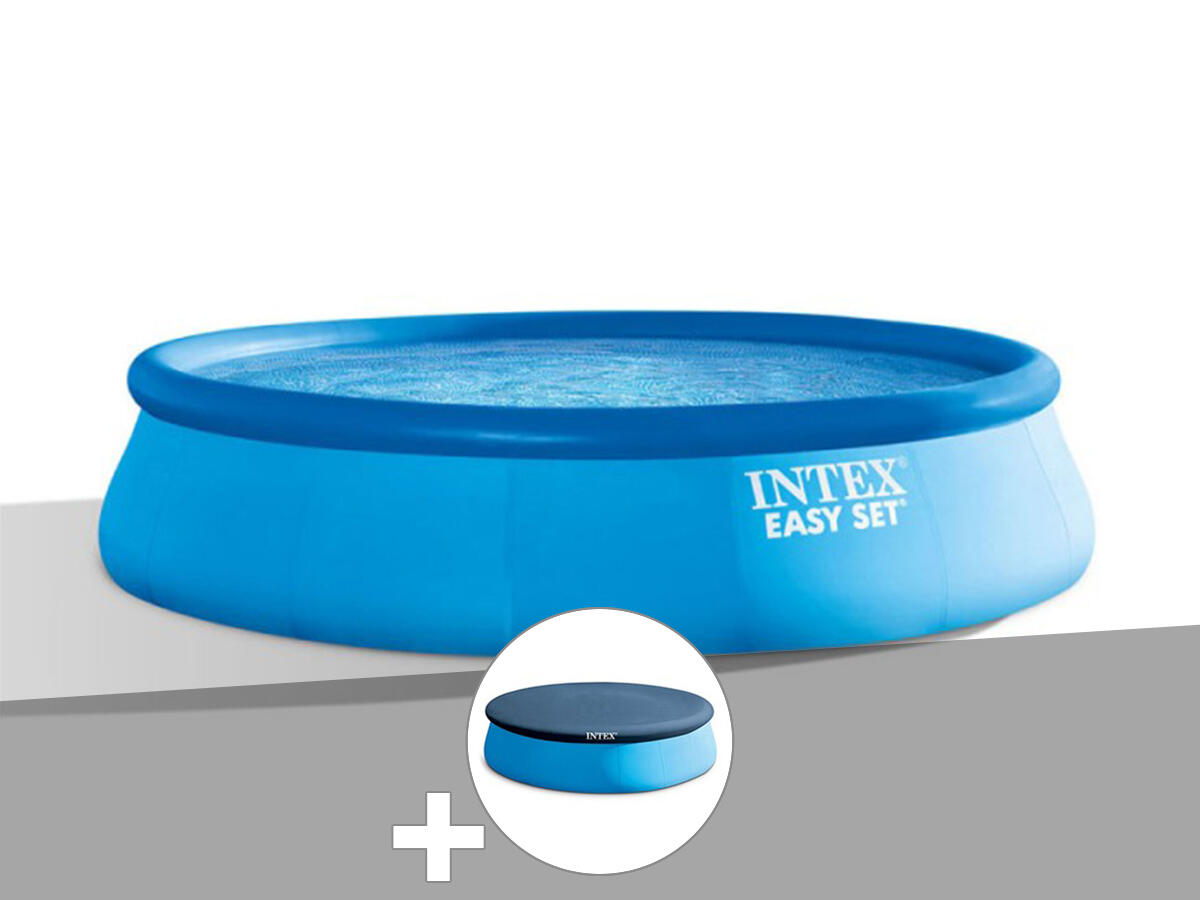 Kit piscine autoportée  Easy Set 3,96 x 0,84 m + Bâche de protection 1/1