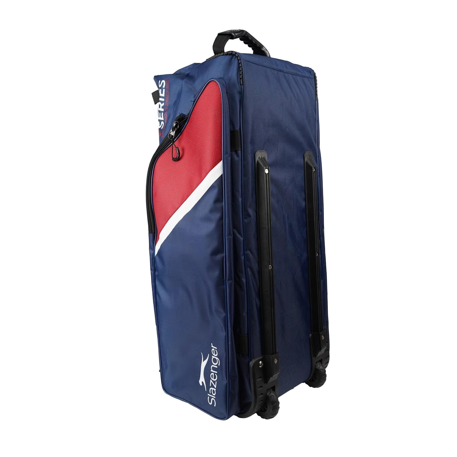 V60 Logo Cricket Wheeled Duffel Bag (Navy/Red) One Size 3/3