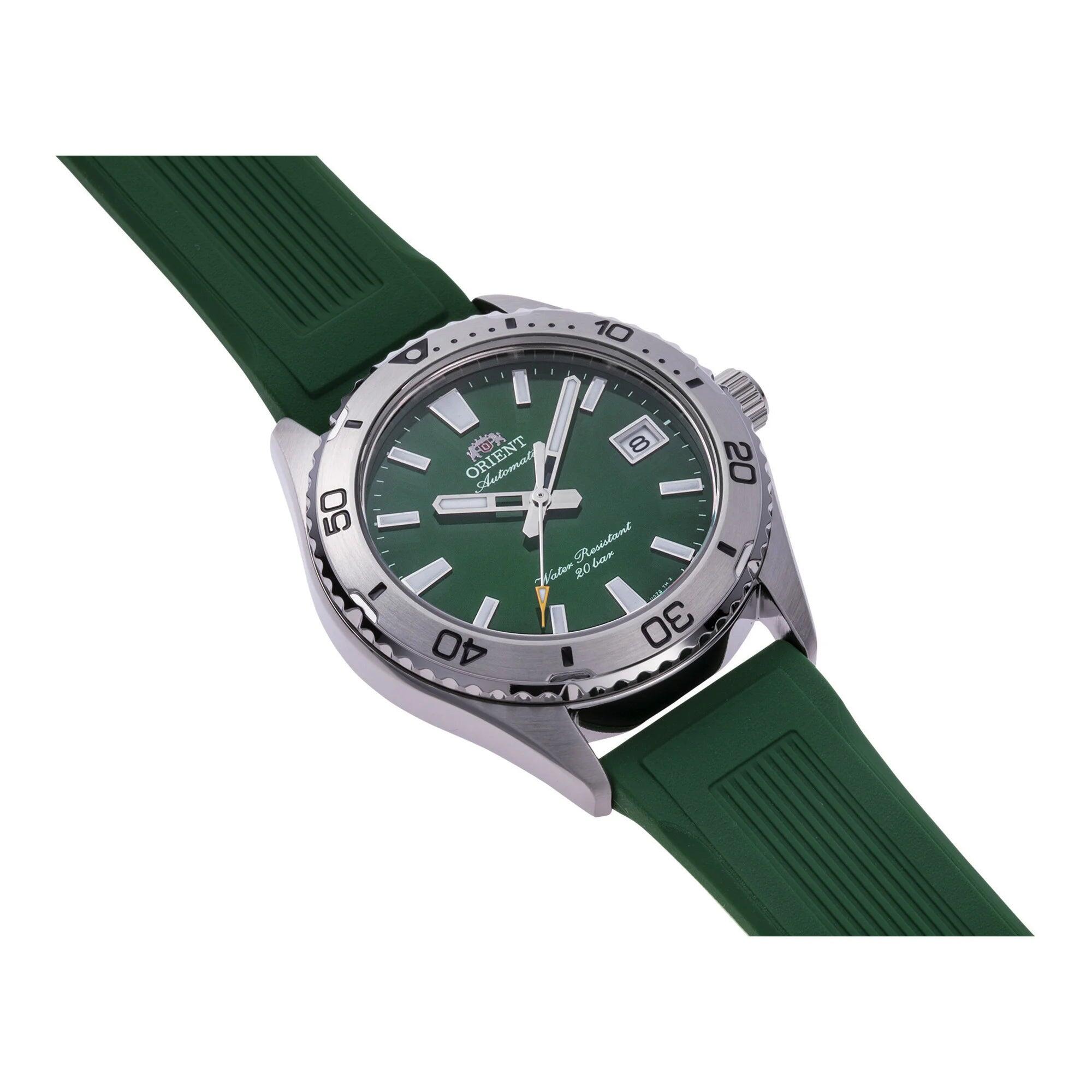 ORIENT Sports Mako 40 mm, montre mécanique, acier, saphir, vert 3/3