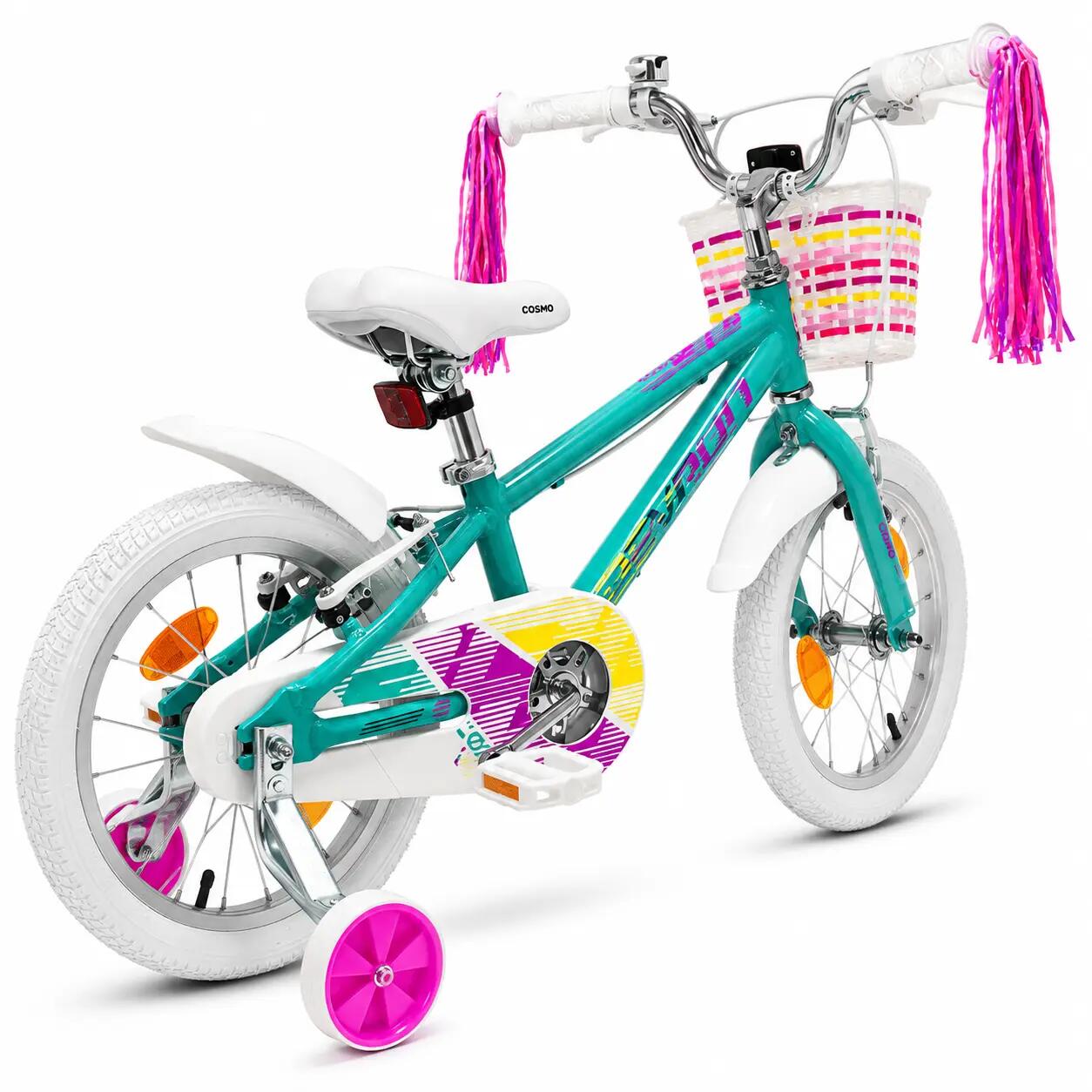 Bicicleta infantil Devron Cosmo - 16 polegadas, turquesa 3/6