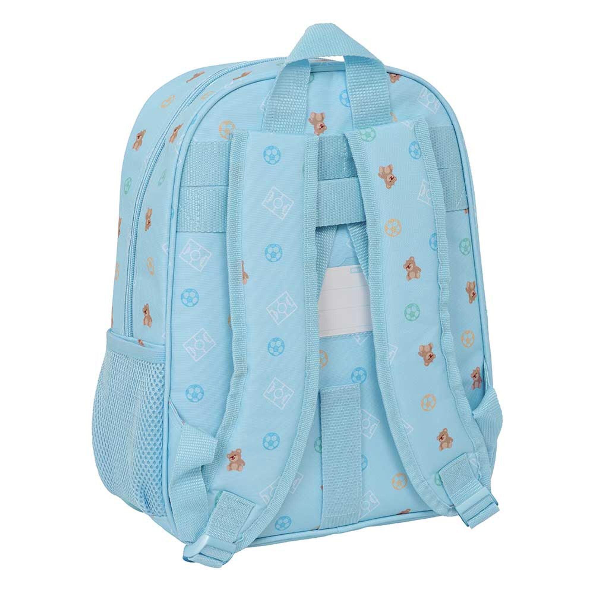 Mochila Escolar Real Madrid Criança Pré-Escolar Azul Adaptável a Carrinho 2/3
