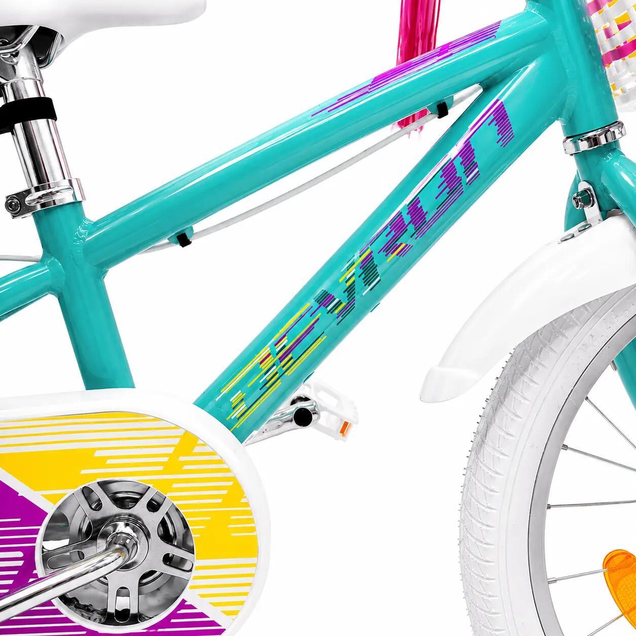 Bicicleta infantil Devron Cosmo - 16 polegadas, turquesa 4/6