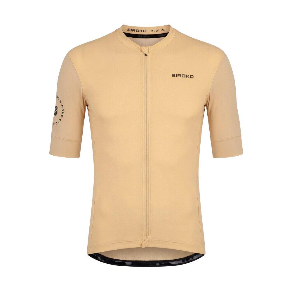 Maglia da ciclismo gravel a maniche corte uomo GM2 Golden Pedals Yellow Giallo 6/8