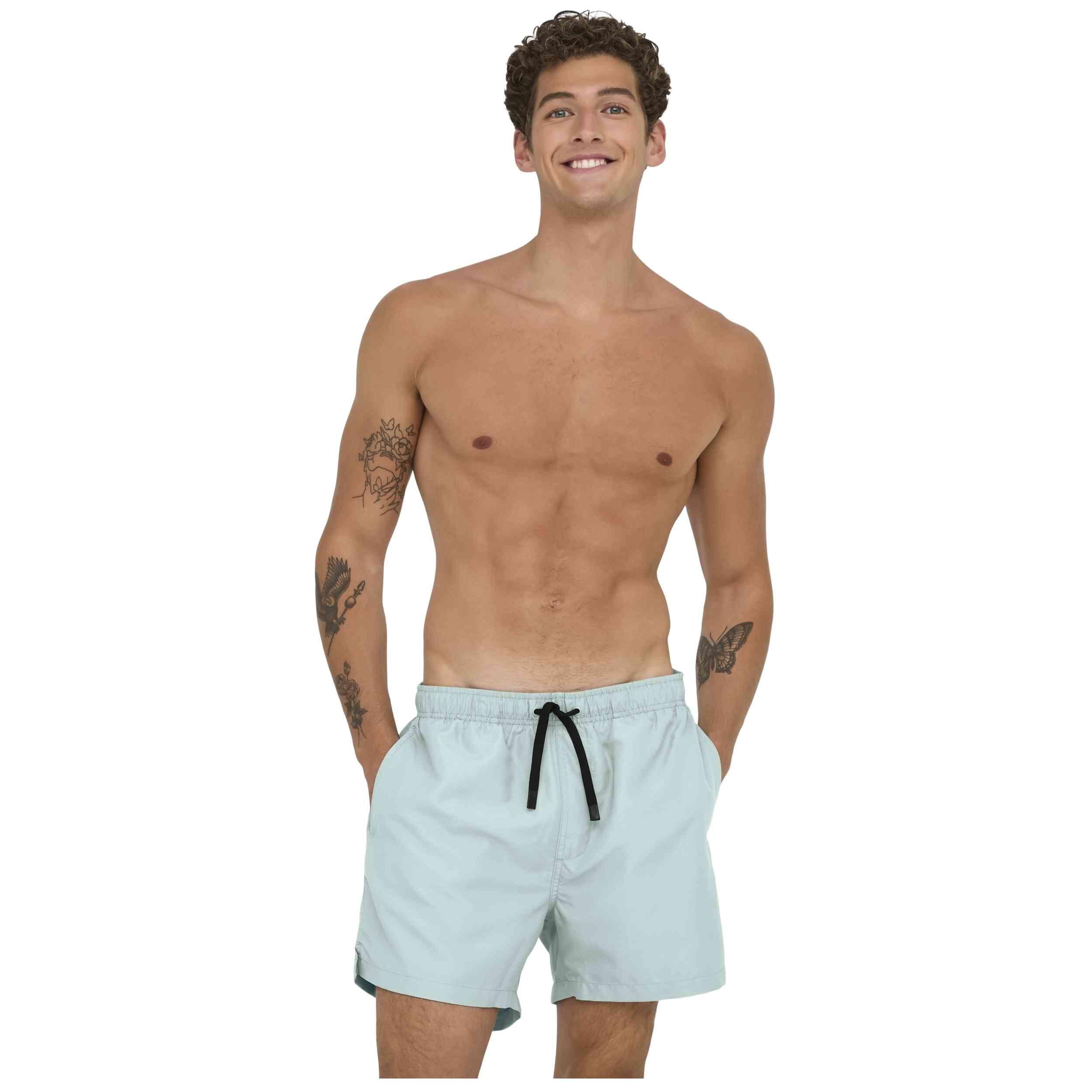 Badpak Only & sons model 22035601-STARLIGHTBLUE voor mannen 3/4