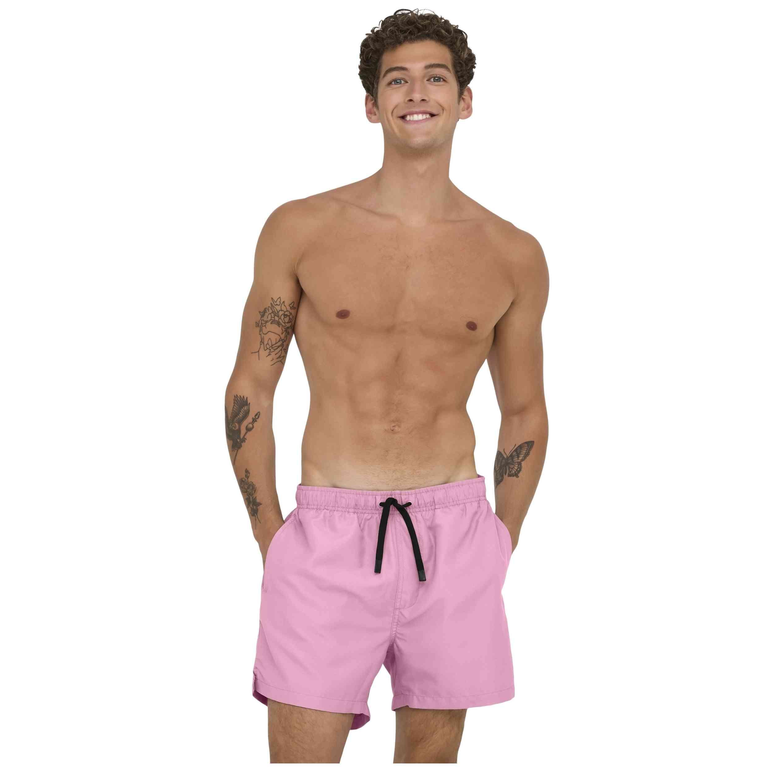 Badpak Only & sons model 22035601-WILDROSA voor mannen 3/4