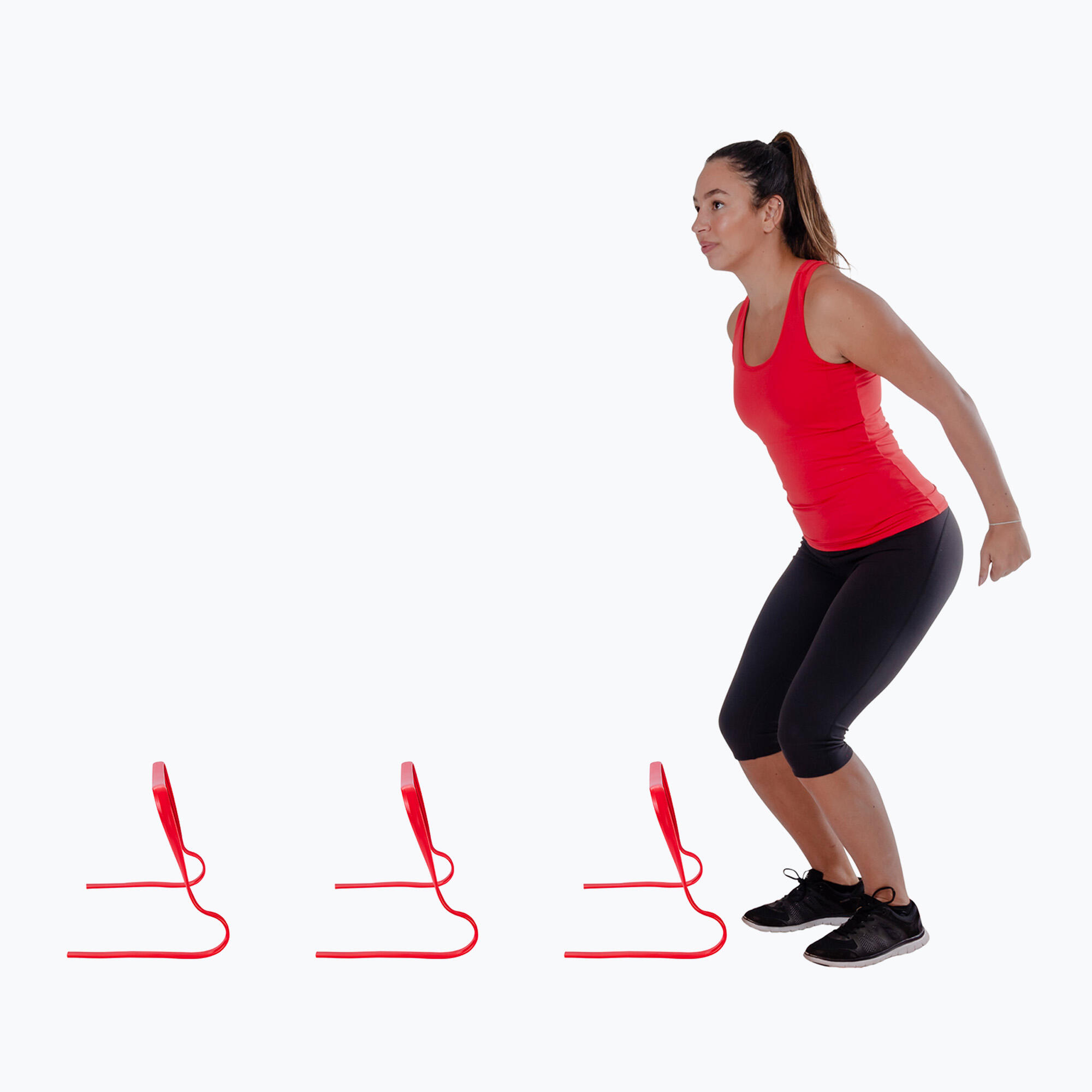 Płotki treningowe Pure2Improve Flexibele Hurdles red 6/7