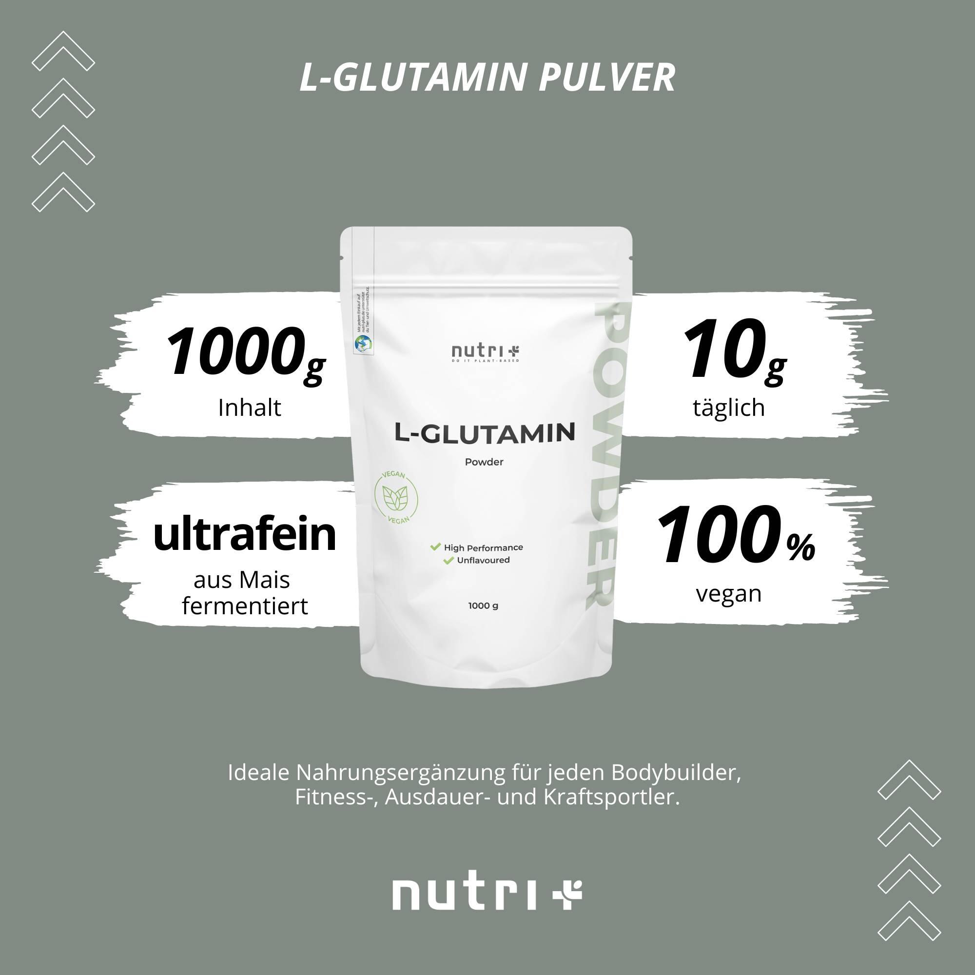 L-Glutamin Pulver 1000g 3/5