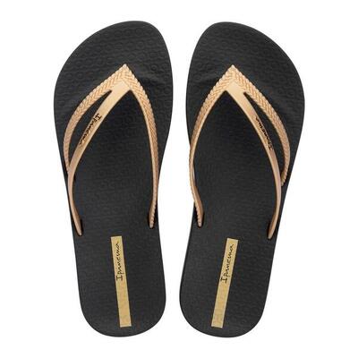 Dames teenslippers anatomic bossa soft zwart iv