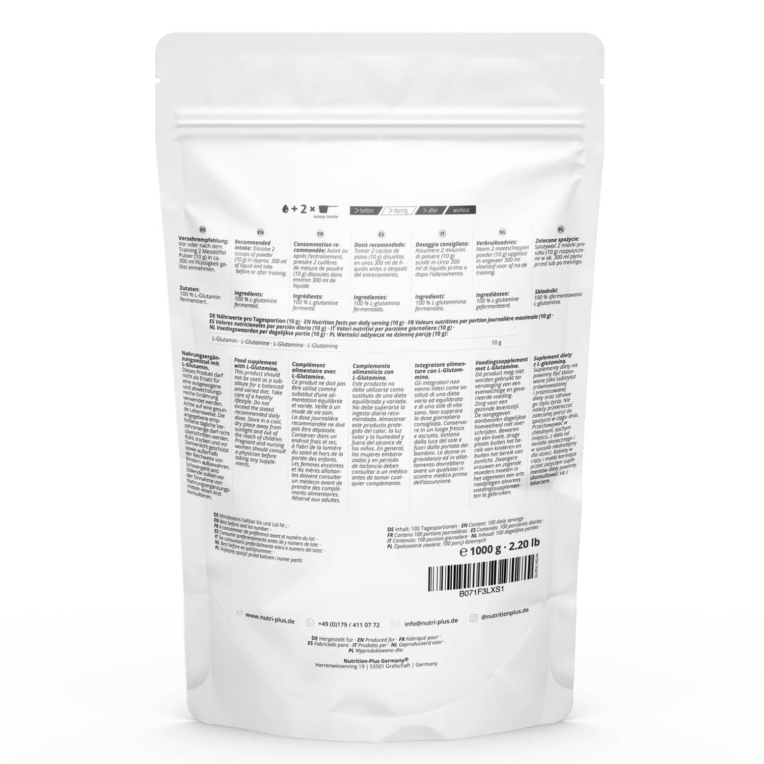 L-Glutamin Pulver 1000g 2/5