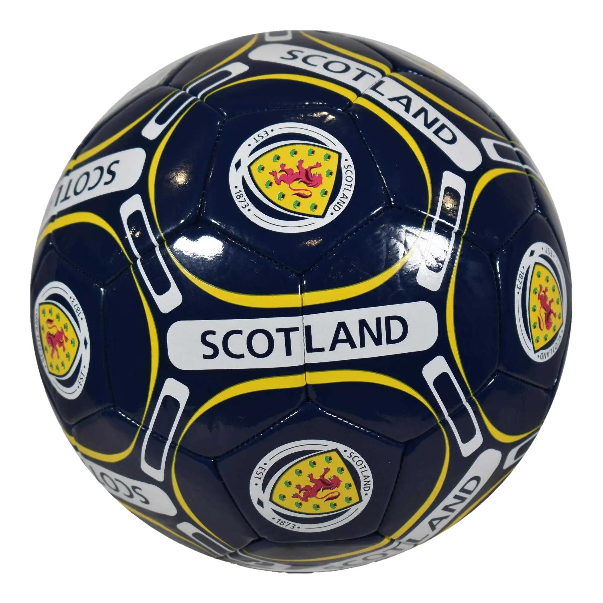 Pallone Stemma Scottish FA Blu Navy Giallo Bianco 4 3/3