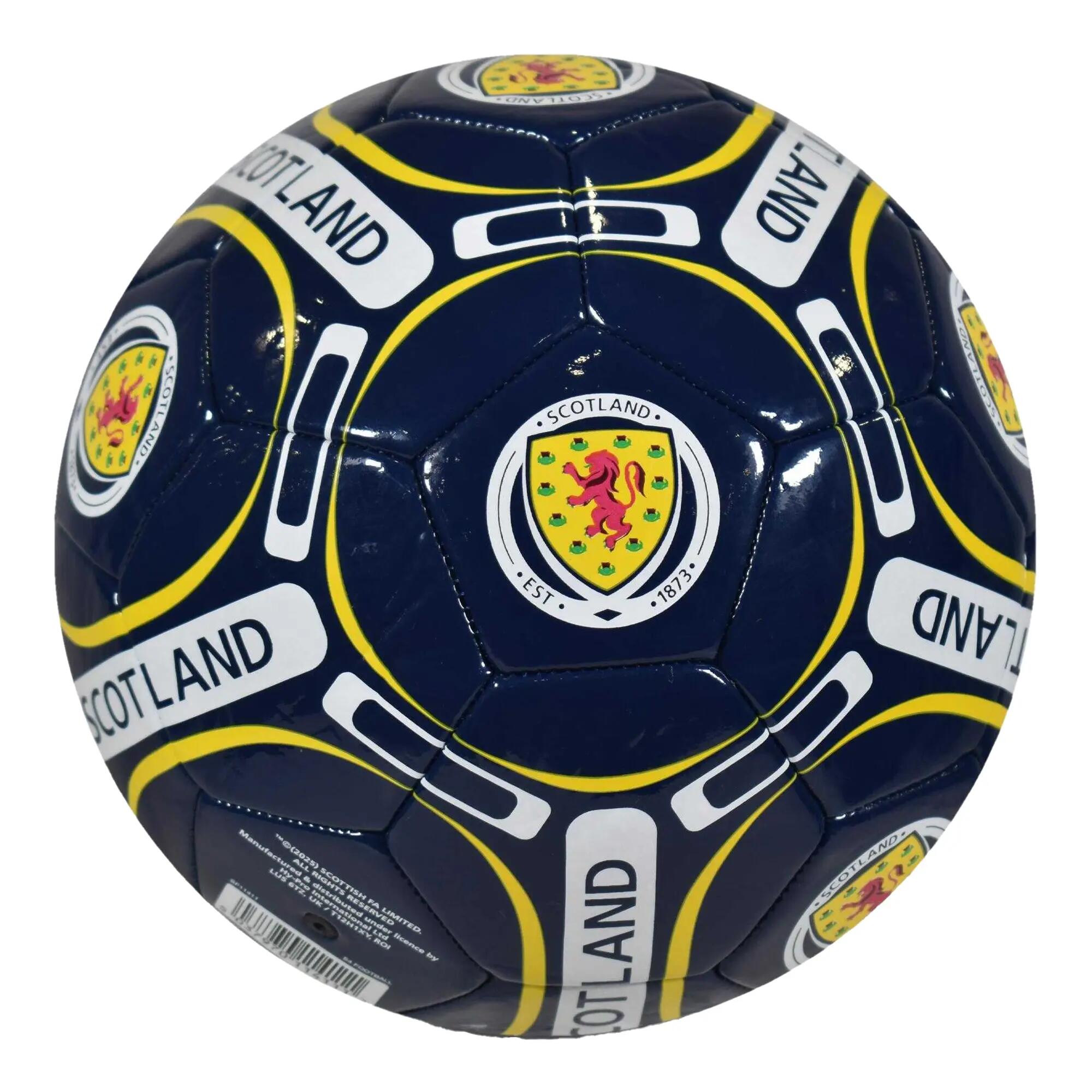 Pallone Stemma Scottish FA Blu Navy Giallo Bianco 4 2/3