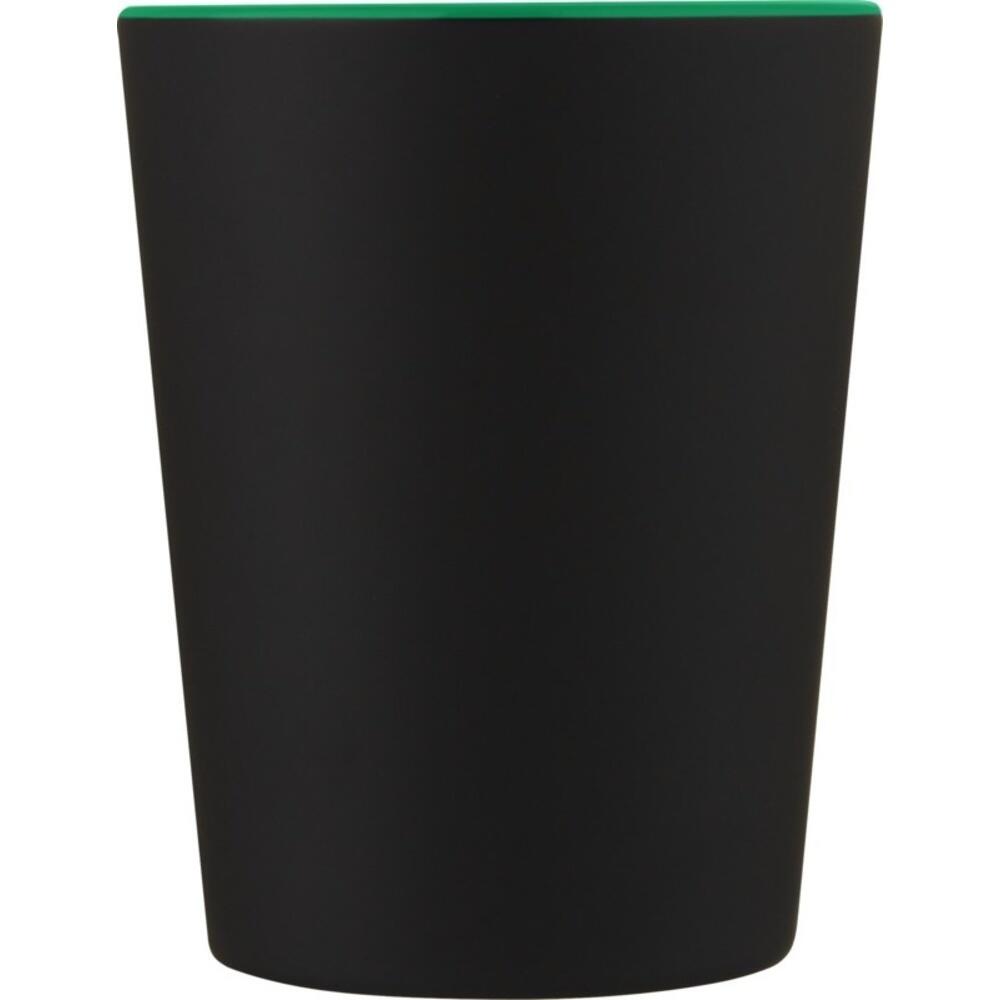 Ceramic 360ml Tazza Bullet Oli Nero Tinta Unita Verde 4/4