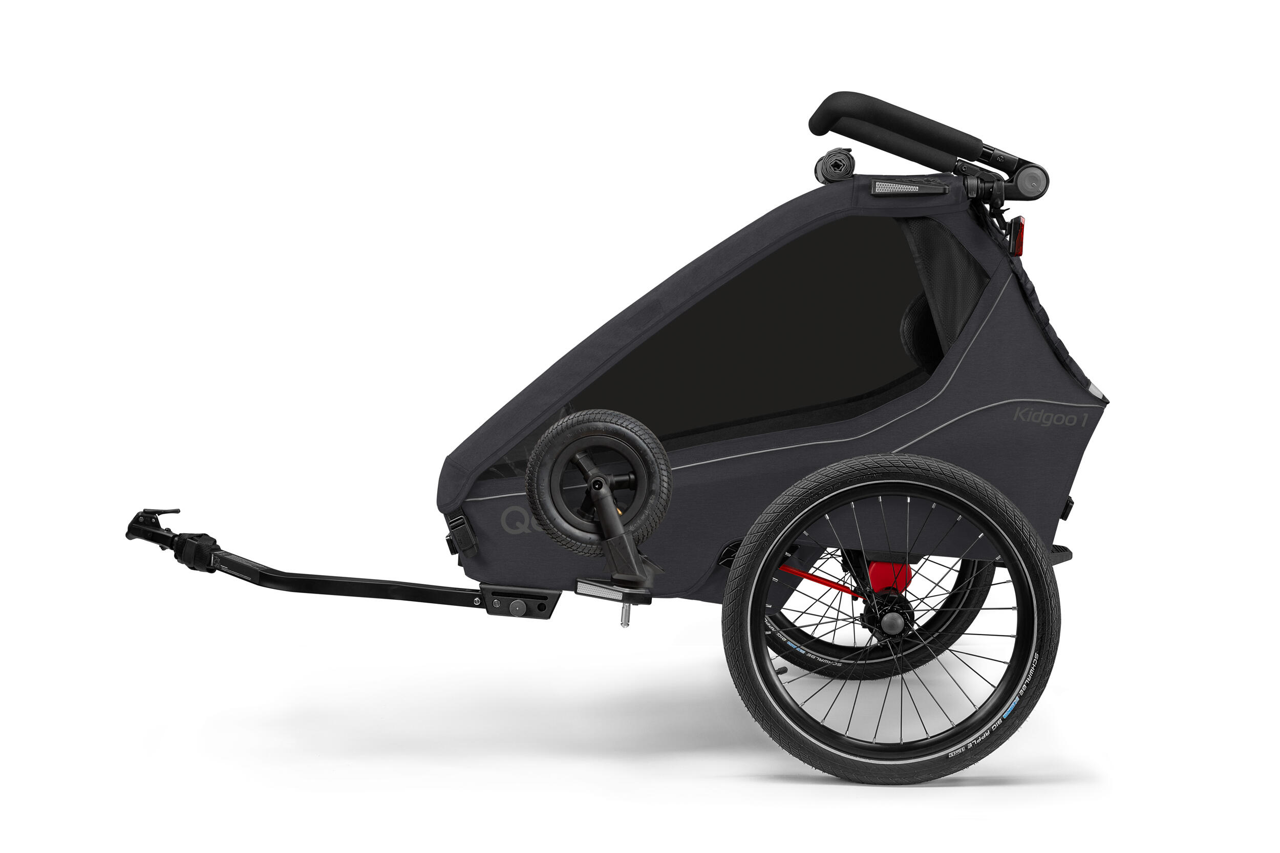 Fahrradanhänger Kidgoo 1 Phantom Grey 3/5