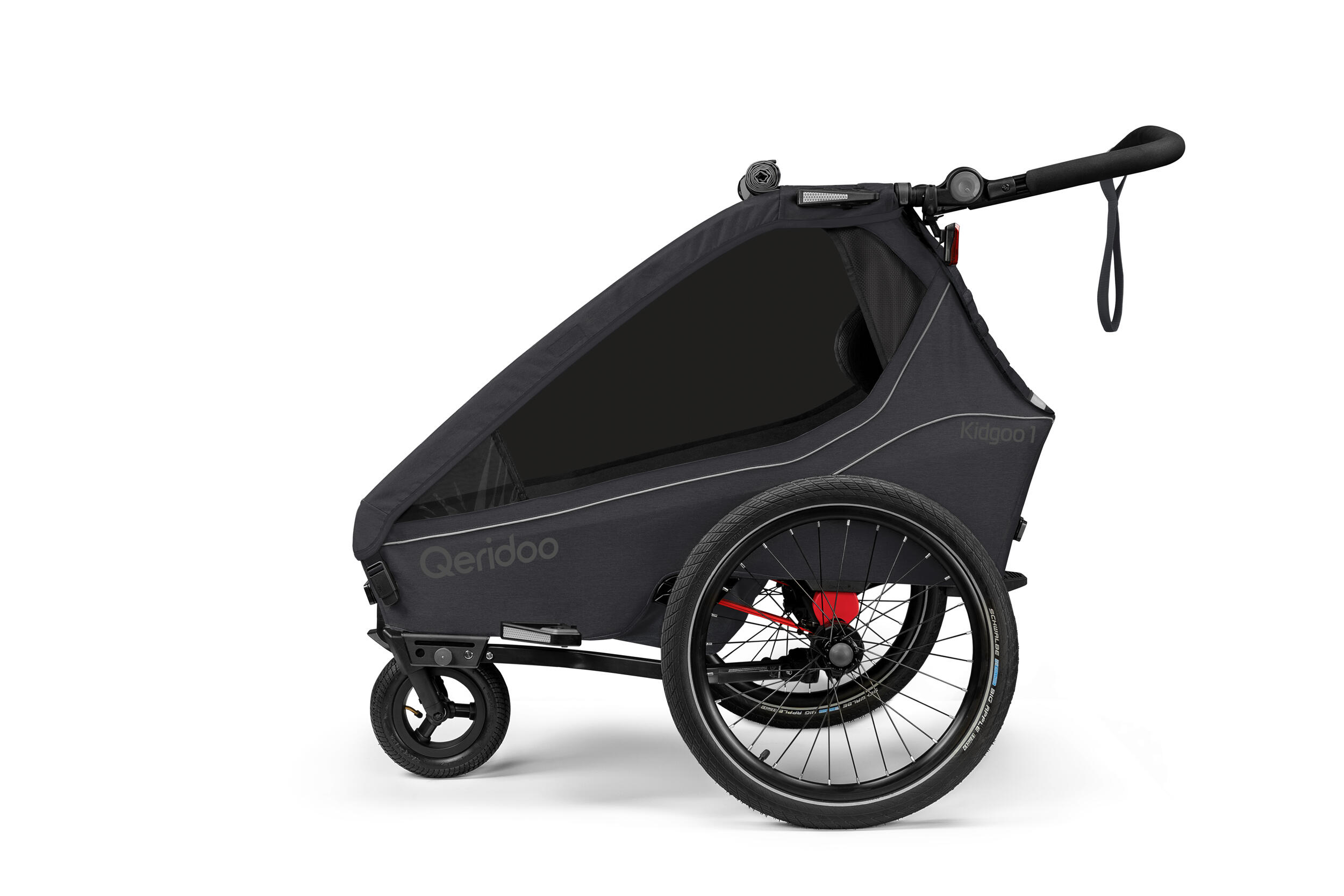 Fahrradanhänger Kidgoo 1 Phantom Grey 2/5