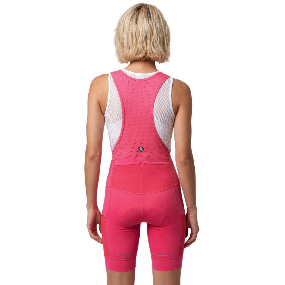 Damskie spodenki rowerowe gravel Kolarstwo Siroko Jet-W Red