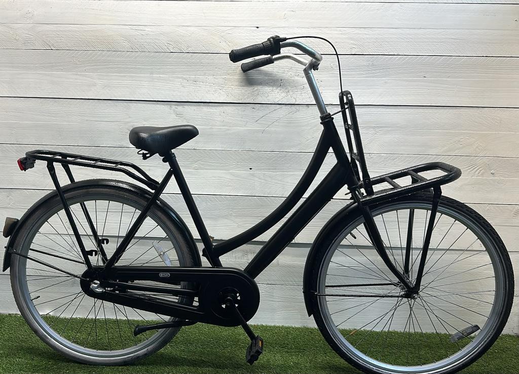 Tweedehands transportfiets cargo, zwart, 28" terugtraprem 2/3