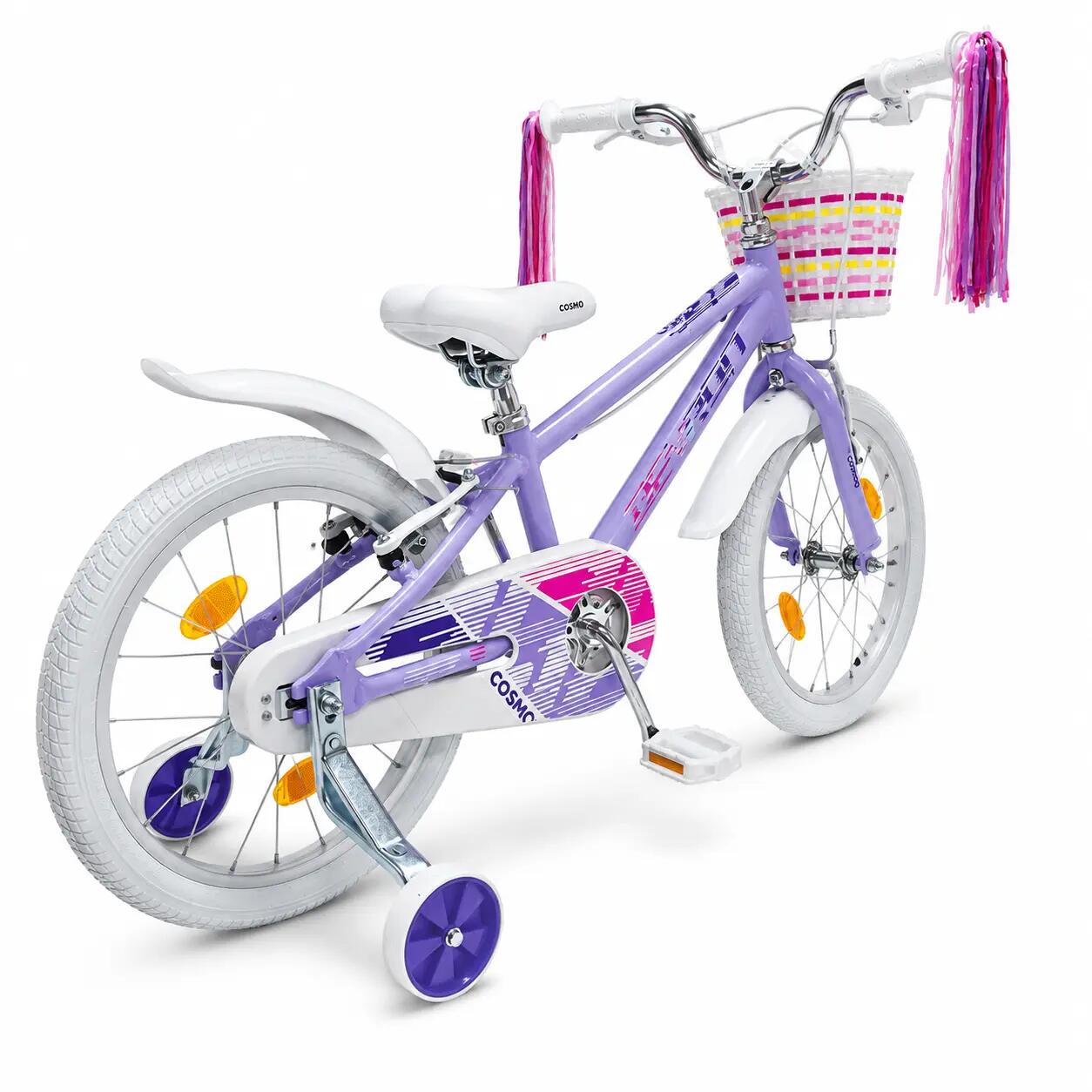 Devron Cosmo Kids' Bike - 18 Inches, Purple 3/4