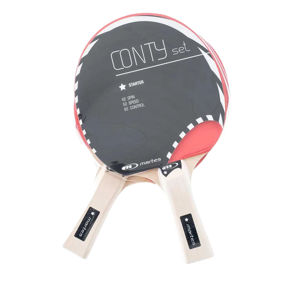 Ensemble Raquette De Pingpong CONTY (Beige) Taille unique 2/2