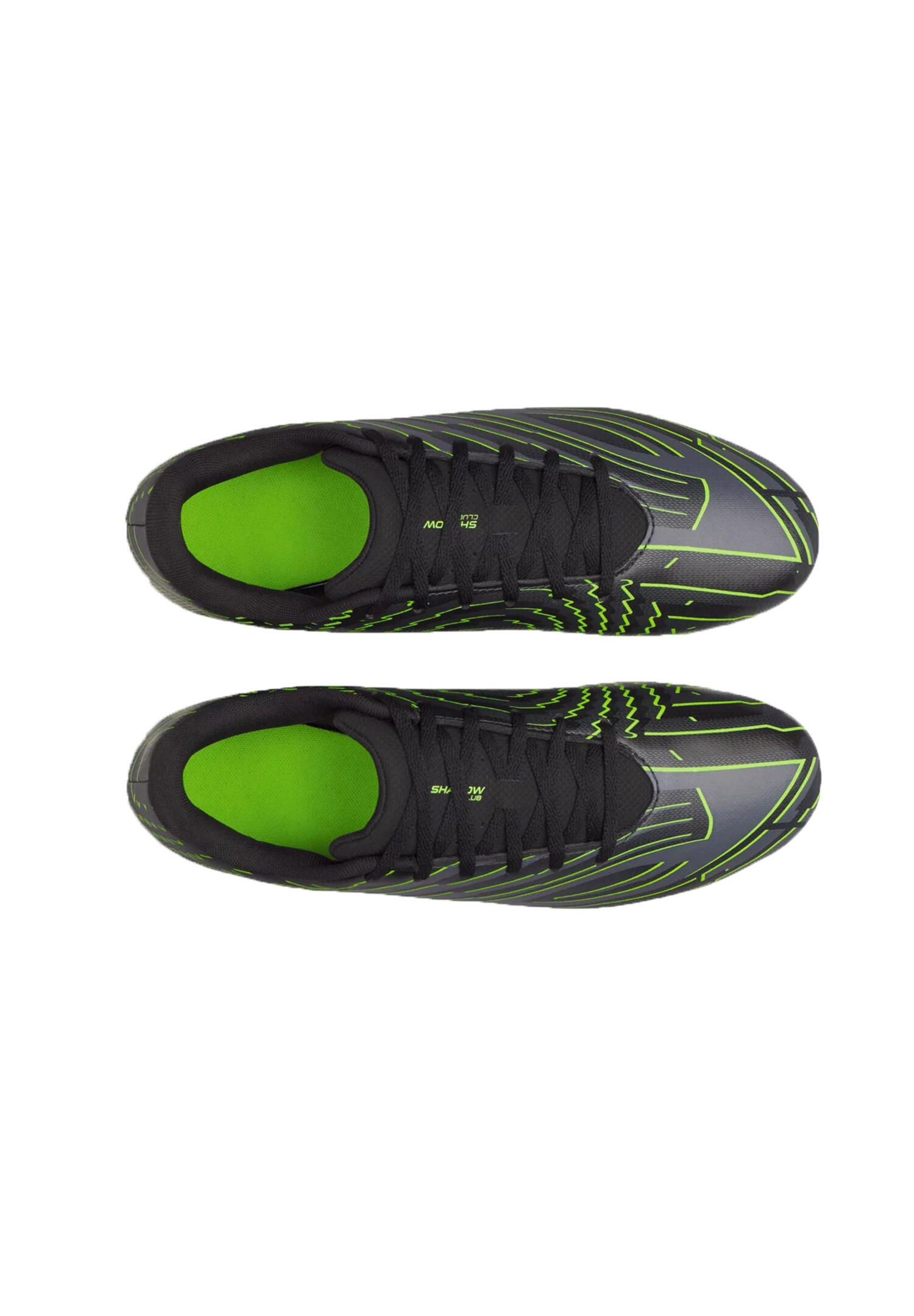 Under Armour Unisex Shadow Club 4 FG Fußballschuhe 6006232 001 Black/Green 5/5
