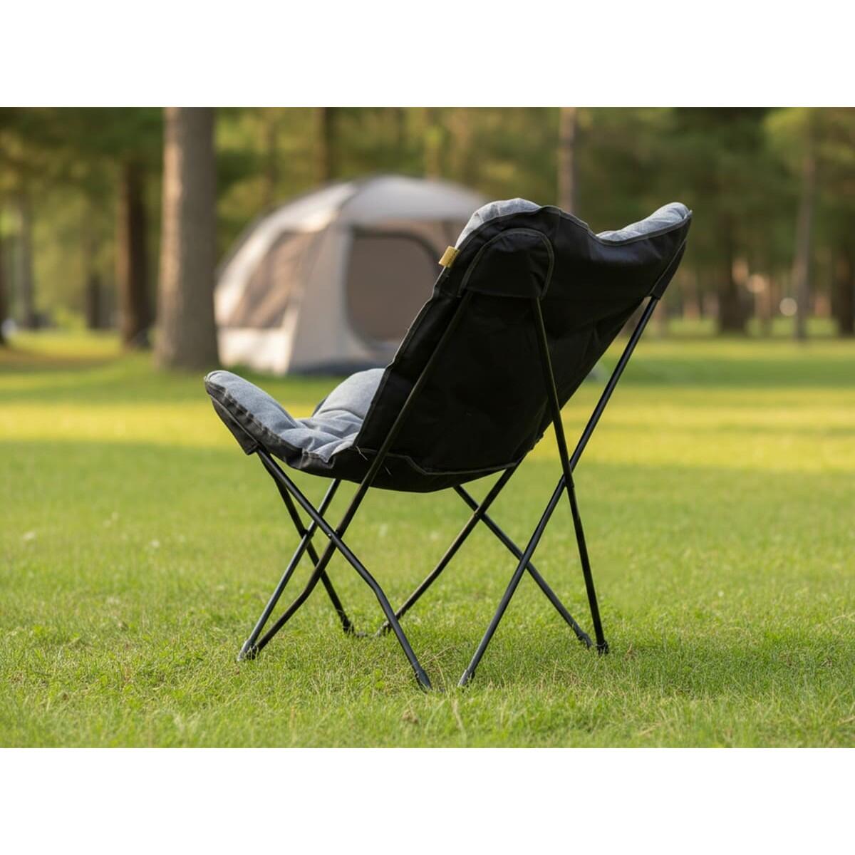 Silla de camping acolchada y plegable Tolga XL - bolsa de transporte 5/7