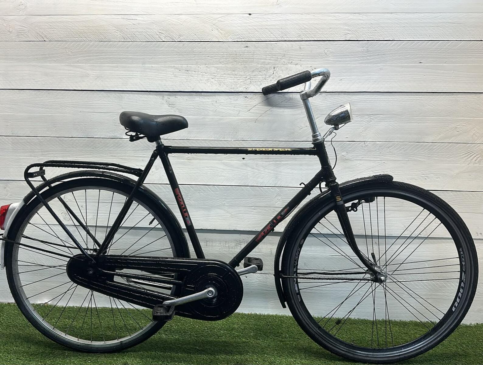 Gazelle stadsfiets (pre-owned), zwart - 28", met verlichting en standaard. 3/3